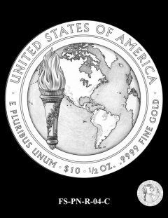 2016 First Spouse Gold Coin Design Candidate FS-PN-R-04-C