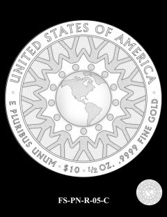 2016 First Spouse Gold Coin Design Candidate FS-PN-R-05-C