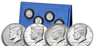 50th Anniversary Kennedy Silver Collection Release 50th Anniversary Kennedy 2014 Half-Dollar Silver Coin Collection and Coins