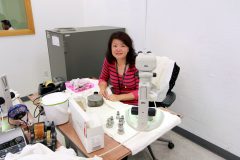 Buffer Polisher Pansy Meir explains the polishing process
