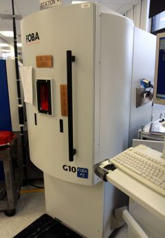 FOBA machine used to laser frost and laser polish dies