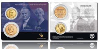 Hoover Presidential $1 Coin & First Spouse Medal Set Hoover Presidential $1 Coin and First Spouse Medal Set