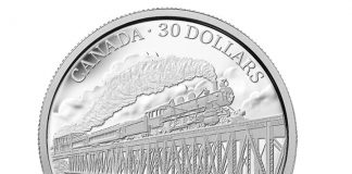 Grand Trunk Pacific Railway Centennial Coins in Gold and Silver 2014 $30 Grand Trunk Pacific Railway 2 oz. Fine Silver Coin