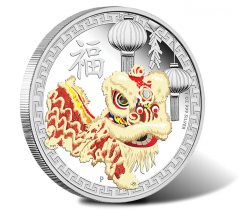 2015 Chinese Lion Dance Silver Proof Coin