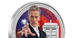 2015 Collectible Silver Coin Depicts Twelfth Doctor Who Doctor Who - Twelfth Doctor 2015 1-2 oz Silver Proof Coin
