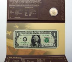 Opened 2014 American $1 Coin and Currency Set