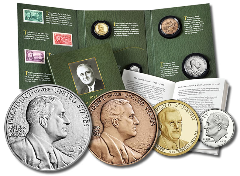 2014 Franklin D. Roosevelt Coin and Chronicles Set