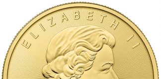 Security Enhancement for 2015 Gold Maple Leaf Bullion Coins 2015 Gold Maple Leaf Bullion Coin - Obverse
