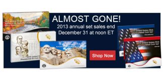 2013 Annual Set Sales End Dec. 31, News Lows Likely Annual Sets, Sales Ending Banner