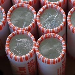 Box of Everglades National Park quarters