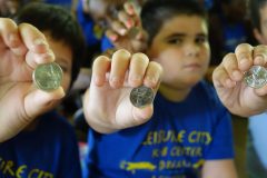 Children at Everglades National Park Quarter Ceremony