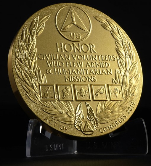 Civil Air Patrol Congressional Gold Medal - Reverse