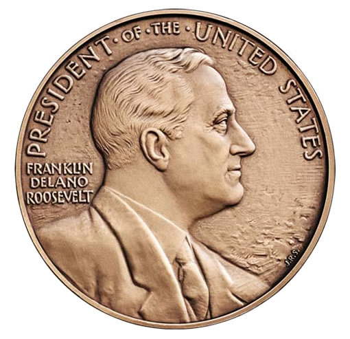 Franklin D. Roosevelt Bronze Medal
