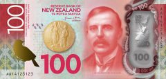 New Zealand $100 Note Featuring Lord Rutherford