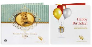 2015 Birth Set and 2015 Happy Birthday Coin Set