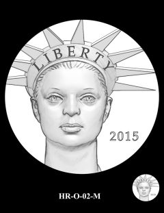 2015 High Relief Silver Medal Candidate Design, HR-O-02-M