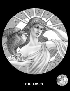 2015 High Relief Silver Medal Candidate Design, HR-O-08-M