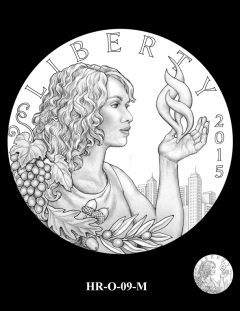 2015 High Relief Silver Medal Candidate Design, HR-O-09-M