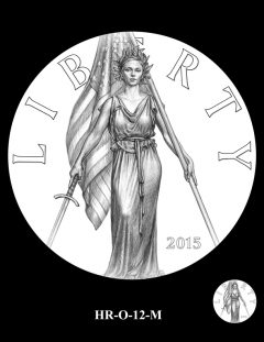 2015 High Relief Silver Medal Candidate Design, HR-O-12-M