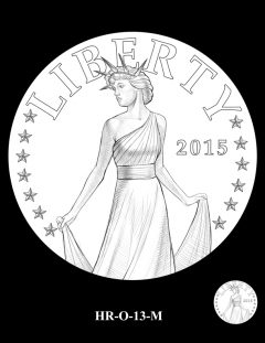 2015 High Relief Silver Medal Candidate Design, HR-O-13-M