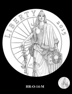 2015 High Relief Silver Medal Candidate Design, HR-O-14-M