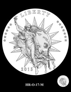 2015 High Relief Silver Medal Candidate Design, HR-O-17-M
