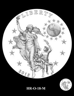 2015 High Relief Silver Medal Candidate Design, HR-O-18-M