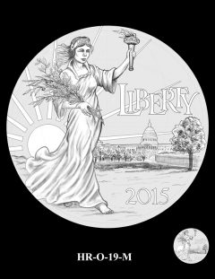 2015 High Relief Silver Medal Candidate Design, HR-O-19-M