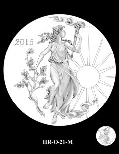 2015 High Relief Silver Medal Candidate Design, HR-O-21-M