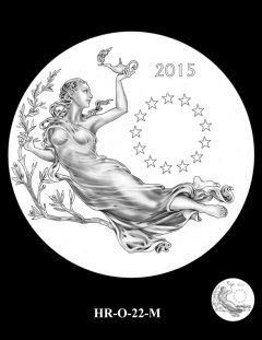 2015 High Relief Silver Medal Candidate Design, HR-O-22-M