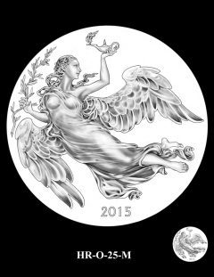 2015 High Relief Silver Medal Candidate Design, HR-O-25-M