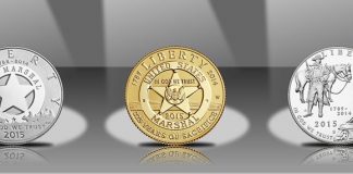 2015 US Marshals Service Commemorative Coins for 225th Anniversary 2015 Proof US Marshals Service 225th Anniversary Commemorative Coins - Obverses