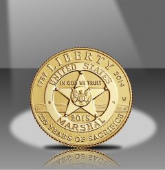 2015-W $5 Proof US Marshals Service 225th Anniversary Gold Coin Obverse