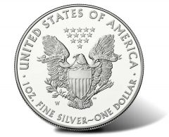 2015-W American Eagle Silver Proof Coin - Reverse
