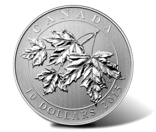2015 $10 Silver Maple Leaves Coin