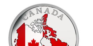 2015 $3 Coin for 50th Anniversary of Canadian Flag 2015 $3 50th Anniversary of Canadian Flag Silver Coin