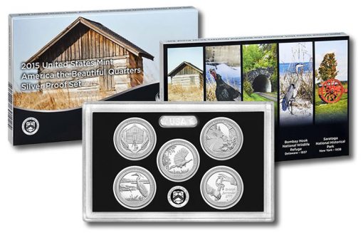 Details about   America the Beautiful Quarters 2015 Proof Set Clad in OGP with COA 