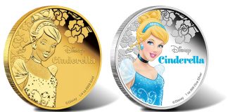 Disney’s Cinderella Featured on Silver and Gold Coins 2015 Disney Princess Cinderella Gold and Silver Proof Coin