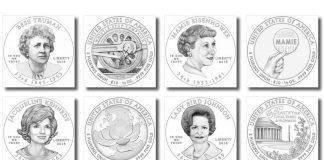 First Spouse Designs Selected for 2015 Gold Coins 2015 First Spouse Gold Coin Designs