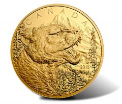 2015 Growling Cougar One-Half Kilogram Gold Coin