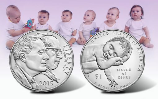 2015 March of Dimes Silver Dollars