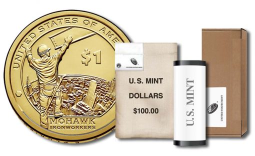 2015 Native American $1 Coin - Roll, Bag and Box
