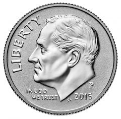 2015-P Reverse Proof Roosevelt Silver Dime - Obverse