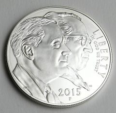 2015-P Uncirculated March of Dimes Silver Dollar – Obverse