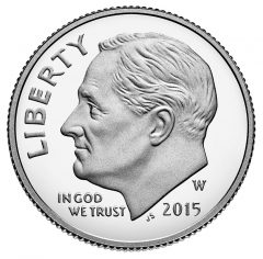 2015-W Proof Roosevelt Silver Dime - Obverse