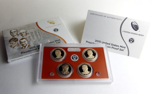 Photo of 2015 Presidential $1 Coin Proof Set and Packaging