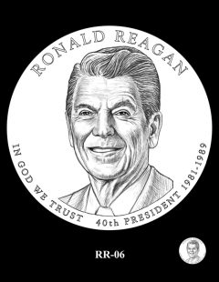 Ronald Reagan Presidential $1 Coin, Design Candidate RR-06