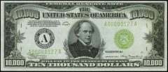 1934 $10,000 Federal Reserve Note from Boston