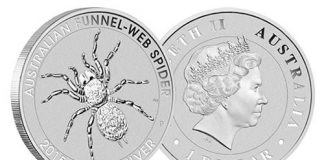 Perth Mint Bullion Sales Hit Multi-Month Highs in March 2015 Australian Funnel-Web Spider Silver Bullion Coin