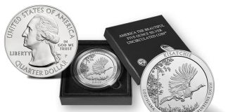 2015 Kisatchie 5 Oz Silver Uncirculated Coin Released 2015-P Kisatchie National Forest Five Ounce Silver Uncirculated Coin and Presentation Case